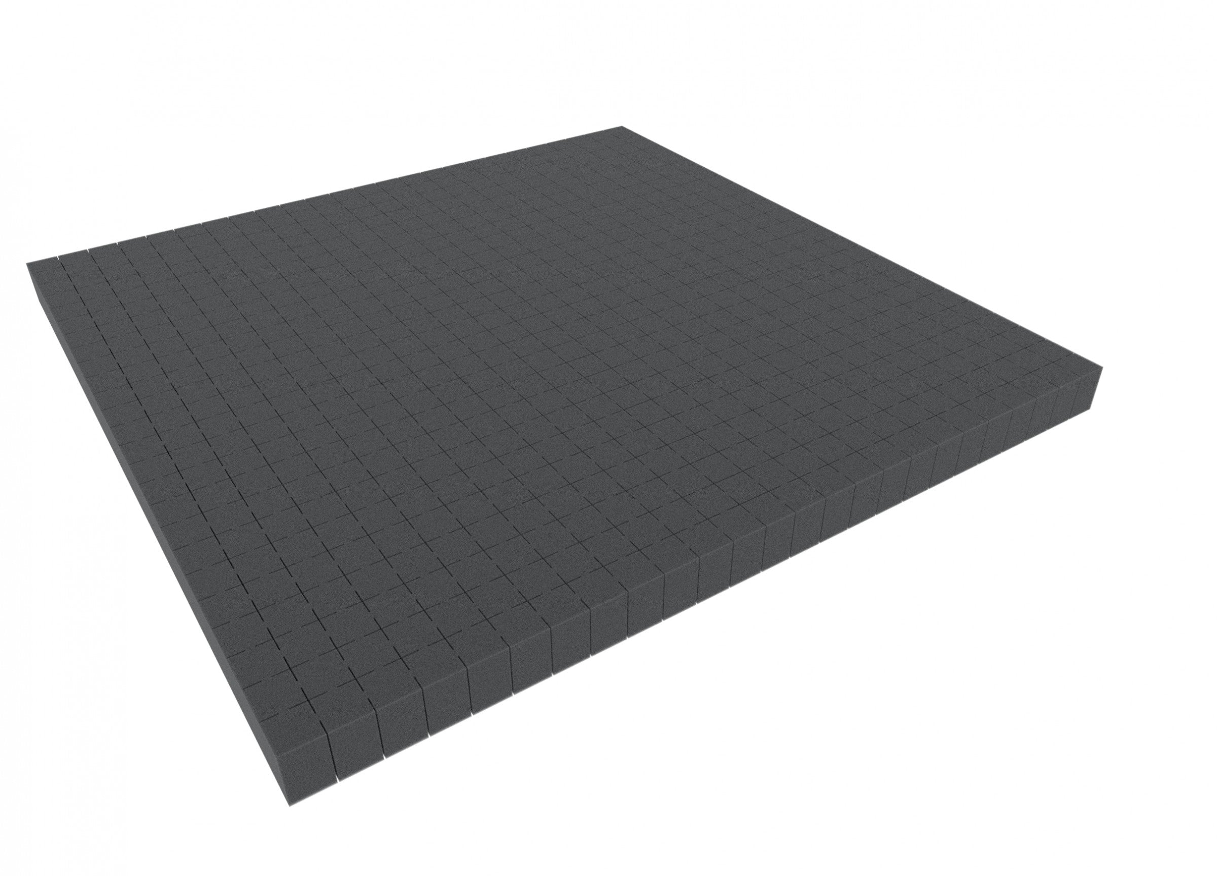1000 mm x 1000 mm x 30 mm Rasterschaumstoff Würfelschaum - Rasterweite 20 mm