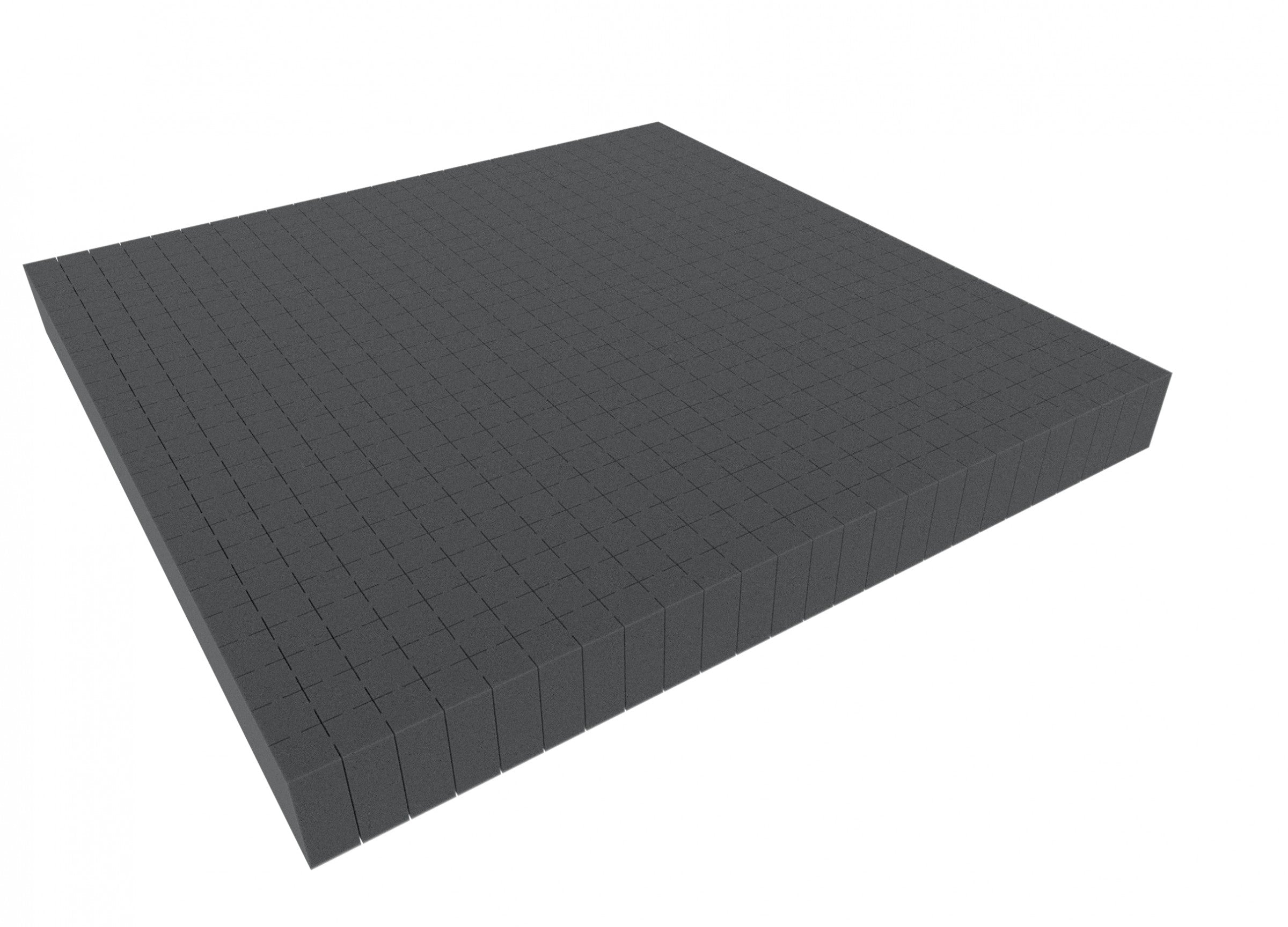 1000 mm x 1000 mm x 50 mm Rasterschaumstoff Würfelschaum - Rasterweite 20 mm